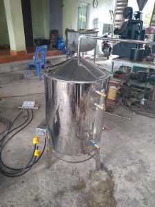 nồi sục hơi nấu đậu phụ bằng điện