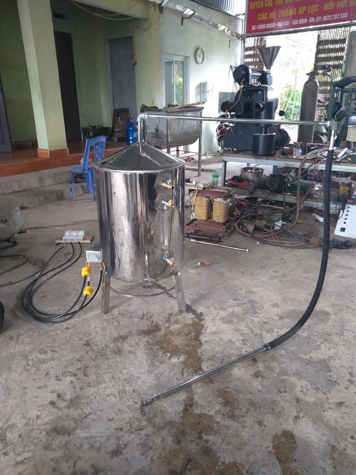 nồi sục hơi nấu đậu phụ bằng điện