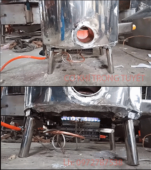 Nguyên lý hoạt động của nồi nấu rượu bằng gas Nguyên lý hoạt động của nồi nấu rượu đun bằng gas, nồi nấu rượu đun gas