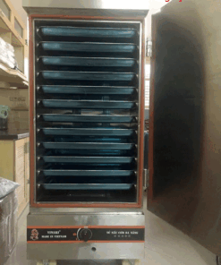 Thanh lý tủ nấu cơm công nghiệp bằng gas.