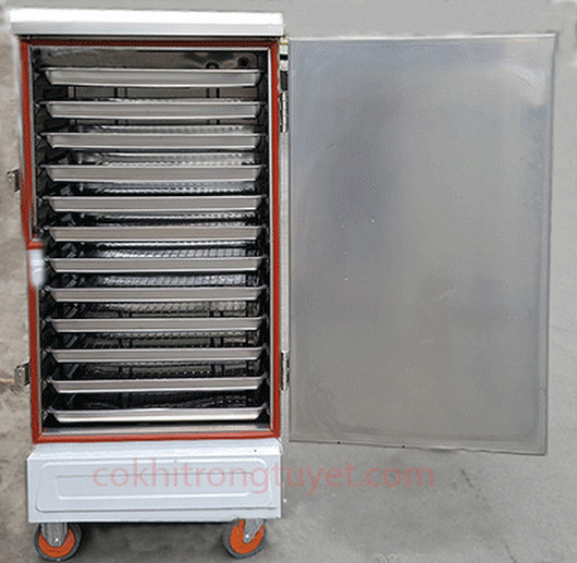 tủ hấp cơm công nghiệp 6 khay Công dụng của tủ hấp bánh bao công nghiệp