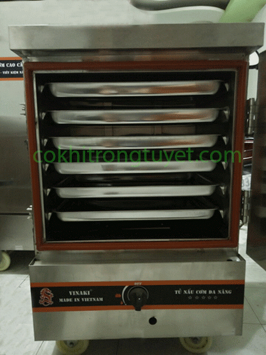 tủ hấp cơm công nghiệp 8 khay Hướng dẫn sử dụng tủ hấp bánh bao công nghiệp