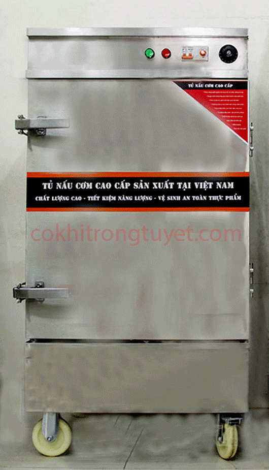 tủ hấp cơm công nghiệp Cấu tạo của tủ hấp bánh bao công nghiệp