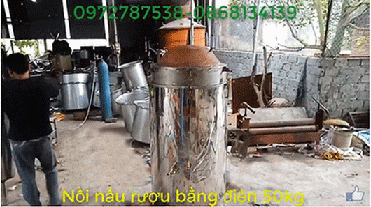 Nồi nấu rượu thủ công truyền thống có thể nấu bằng nhiên liệu gì