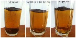 Cách nhận biết cà phê giả