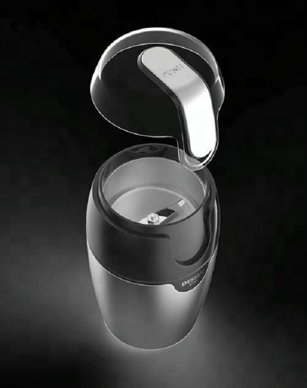 Máy xay cà phê và gia vị chạy tự động chất liệu thép không rỉ.