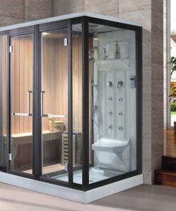 Phòng tắm kết hợp phòng tắm hơi tiện dụng, đa năng.