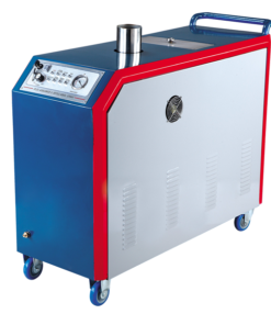 Rửa xe hơi di động bằng máy rửa xe dùng hơi nước nóng.