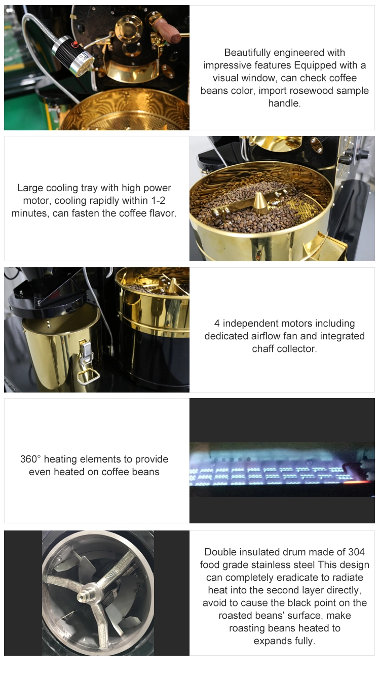 Manufacturer supply best price bideli 500g 1kg home commercial coffee bean roaster