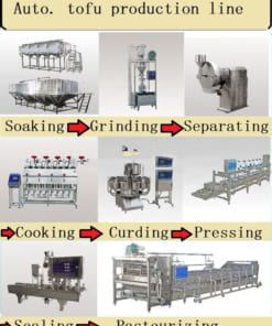 sơ đồ sản xuát đậu phụ