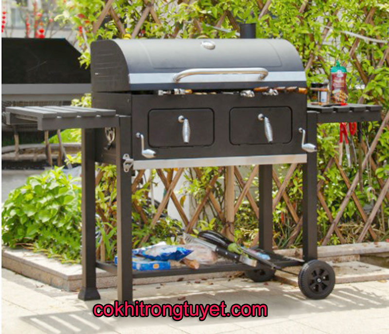 bêp nướng thịt bằng than hoa 