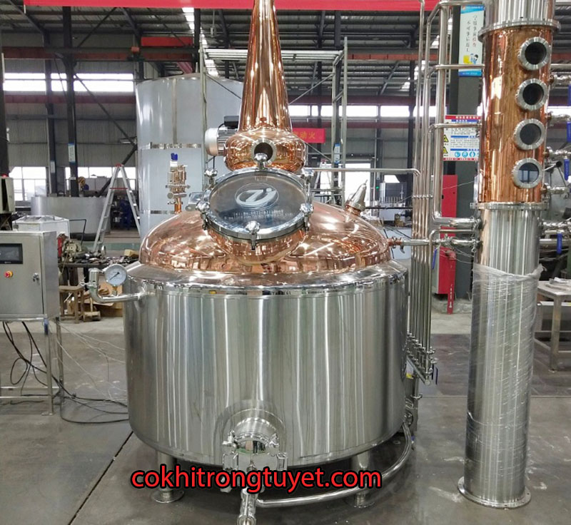 Nồi chưng cất rượu bằng đồng