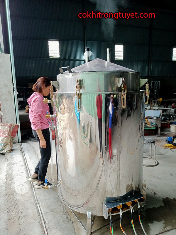 Nồi hơi nấu đậu bằng điện