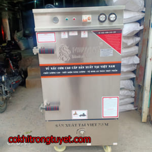 tủ hấp cơm đun ga và điện