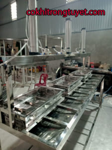 khuôn ép đậu vuông bằng khí nén